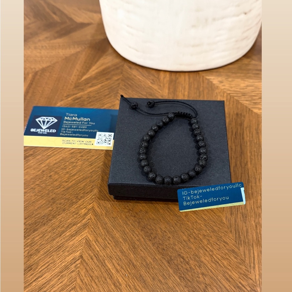 Black Lava Stone Bracelet